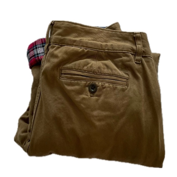 Women’s Eddie Bauer  Legend Wash Flannel-Lined Khaki Chinos  Size 2 - Picture 9 of 15